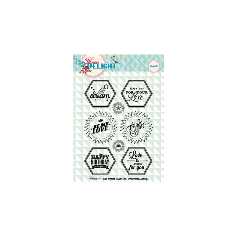 (STAMPFD94)Clear Stamps - Flower Delight nr.94