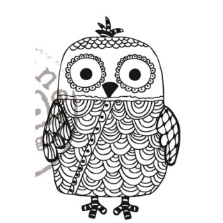 (EWS2209)Clear stamp Doodle Owl