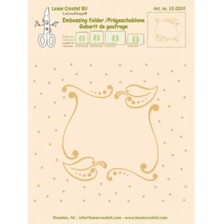 (35.0201)Embossing folder Frame leaves