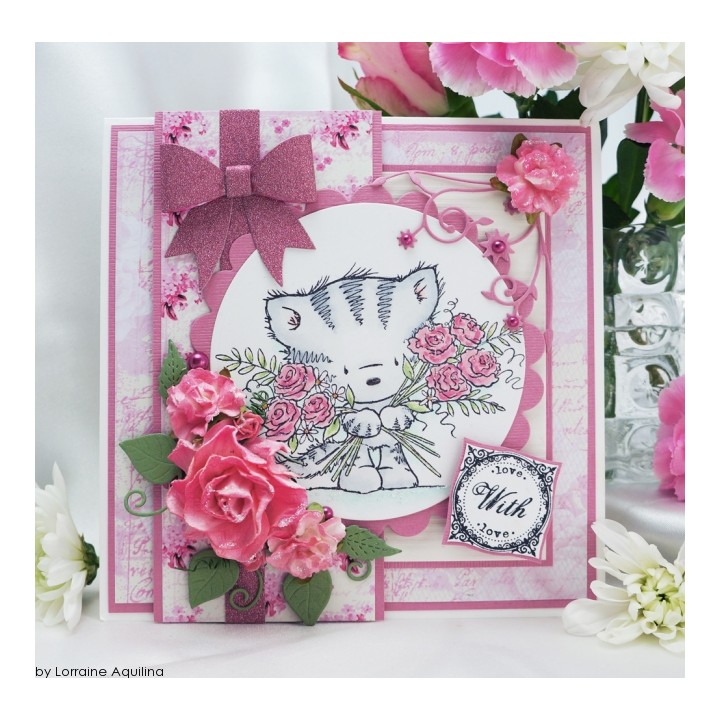 (CL369)stamp A7 set Elsie with Roses