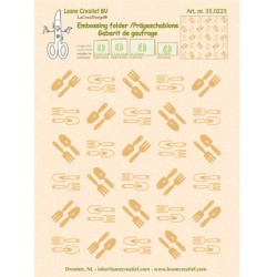 (35.0225)Embossing folder Garden tools small