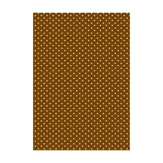Pergamano Pergamentpapier Punkte Braun, 5 Bogen A4 (61573)