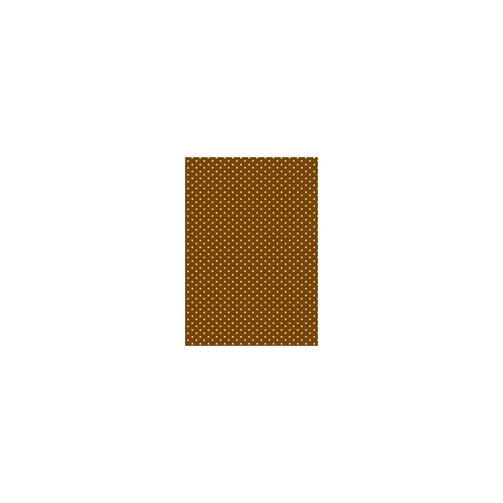 Pergamano Pergamentpapier Punkte Braun, 5 Bogen A4 (61573)