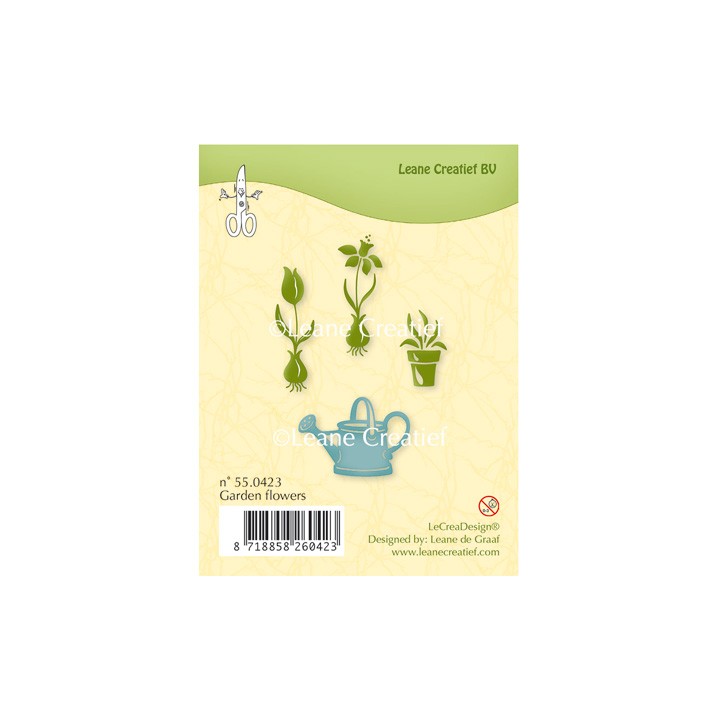 (55.0423)Clear stamp Garden flowers