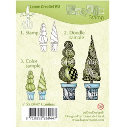 (55.0447)Doodle stamp Conifers