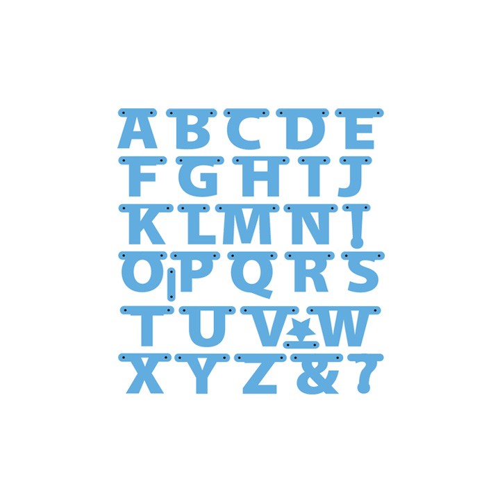 (LR0340)Creatables - Alphabet garland