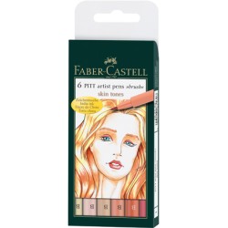 (FC-167162)Faber Castell PITT big brush Skine tone 6x