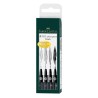 (FC-167100)Faber Castell PITT artist pen black box of 4