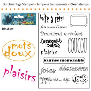 (3609-002)Clear stamp 10x15cm boite a reves