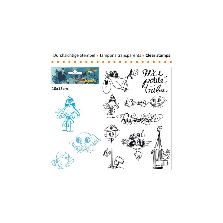 (3609-009)Clear stamp 10x15cm premier vol