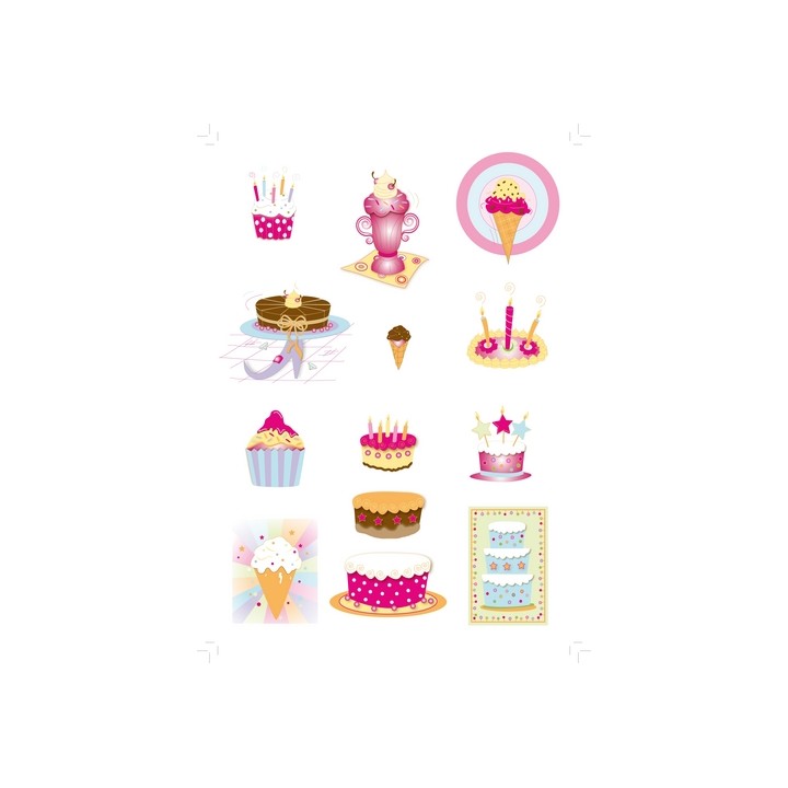 Pergamano Pergamentpapier SC cake & ice cream 25 Bogen A4 (61810