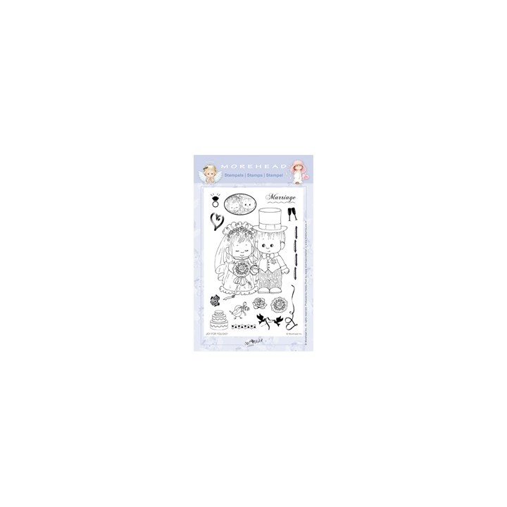 (97-0401)Clearstamp Morehead, Joy for You Marriage, 10x15 cm