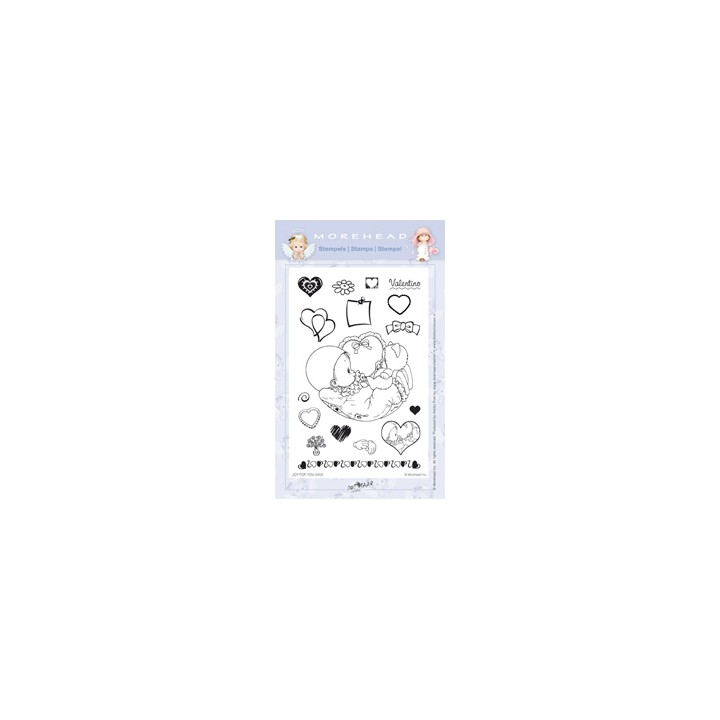 (97-0403)Clearstamp Morehead, Joy for You Valentine, 10x15 cm
