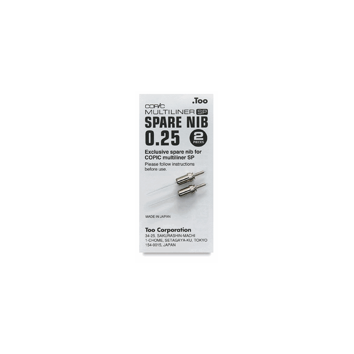 Copic Multiliner Sp 0.25 Nibs 2/Pack