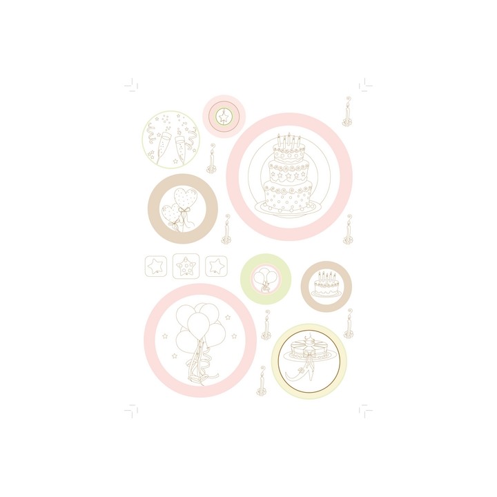Pergamano Pergamentpapier CC outlines 1 Bogen A4 (61816)