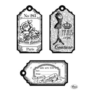 (4003 122 00)Clear Stamps - Tags Paris