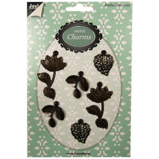 (6350/0308)Metal Charms Dark antique (yellow)copper