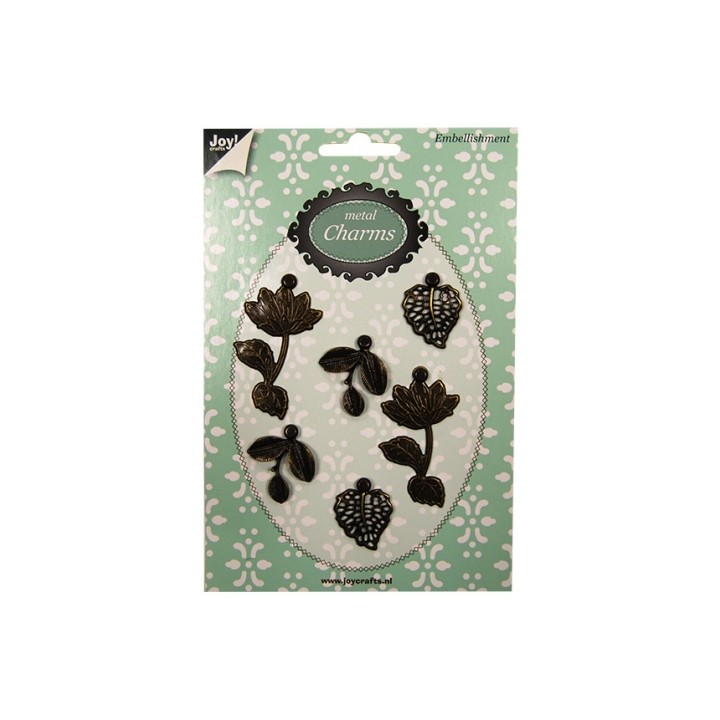 (6350/0308)Metal Charms Dark antique (yellow)copper