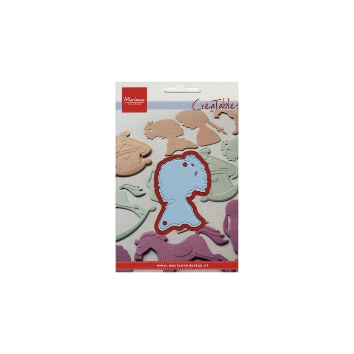(LR0349)Creatables - Silhouette girl with ponytail