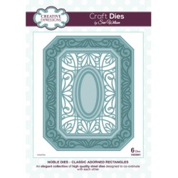 (CED5501)Craft Dies - Classic Adorned Rectangles