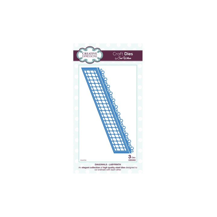 (CED5602)Craft Dies - Diagonale Labyrinth
