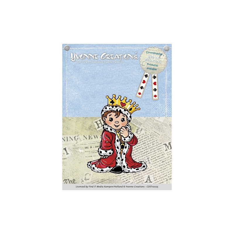 (CDST10025)Stamps - Yvonne Creations - King
