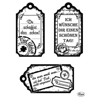 (4003 128 00)Clear Stamps - Tags Gluckwunsch