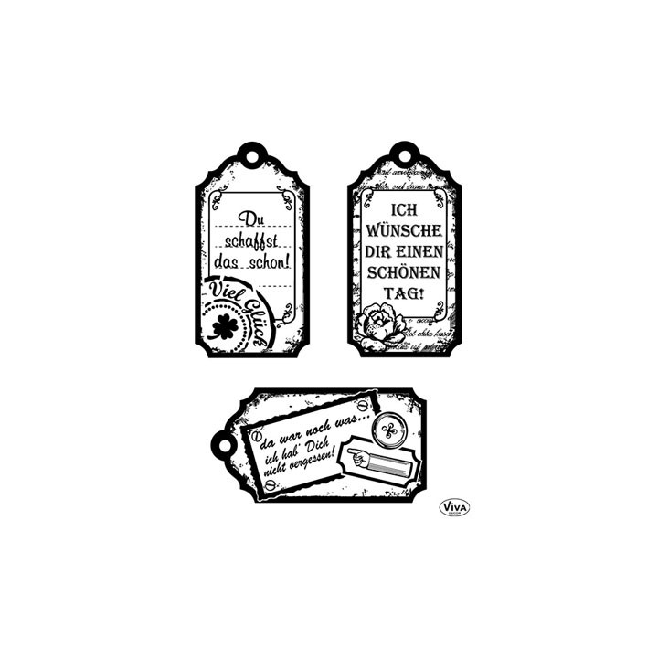(4003 128 00)Clear Stamps - Tags Gluckwunsch