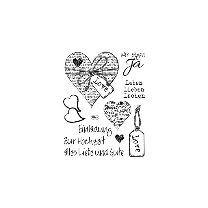 (4003 130 00)Clear Stamps - Hochzeit