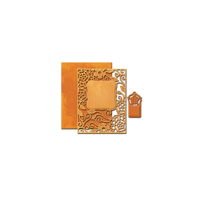 (S4-502)Spellbinders Shapeabilities Tudor Rose Card Front A2