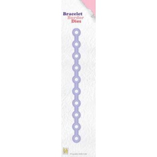 (BBD009)Nellie's Bracelet Border Die Chain with circles