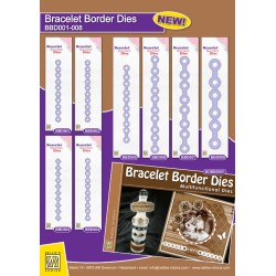 (BBD009)Nellie's Bracelet Border Die Chain with circles