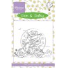 (DDS3349)Clear Stamp Don & Daisy Scooting Daisy