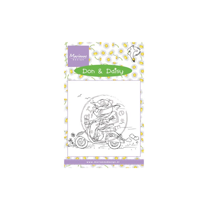 (DDS3349)Clear Stamp Don & Daisy Scooting Daisy