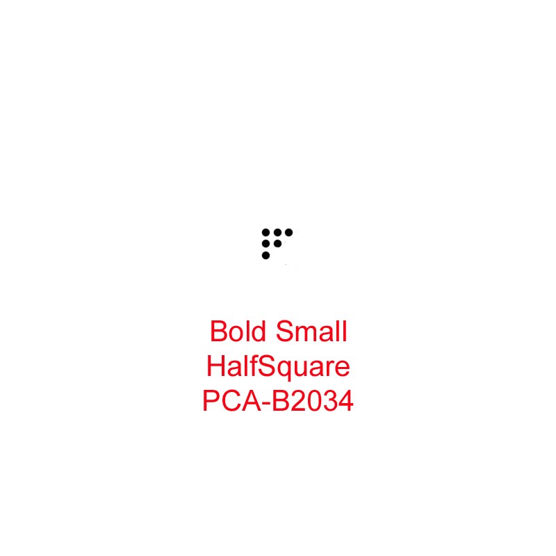 (PCA-B2034)Bold Small Half Square