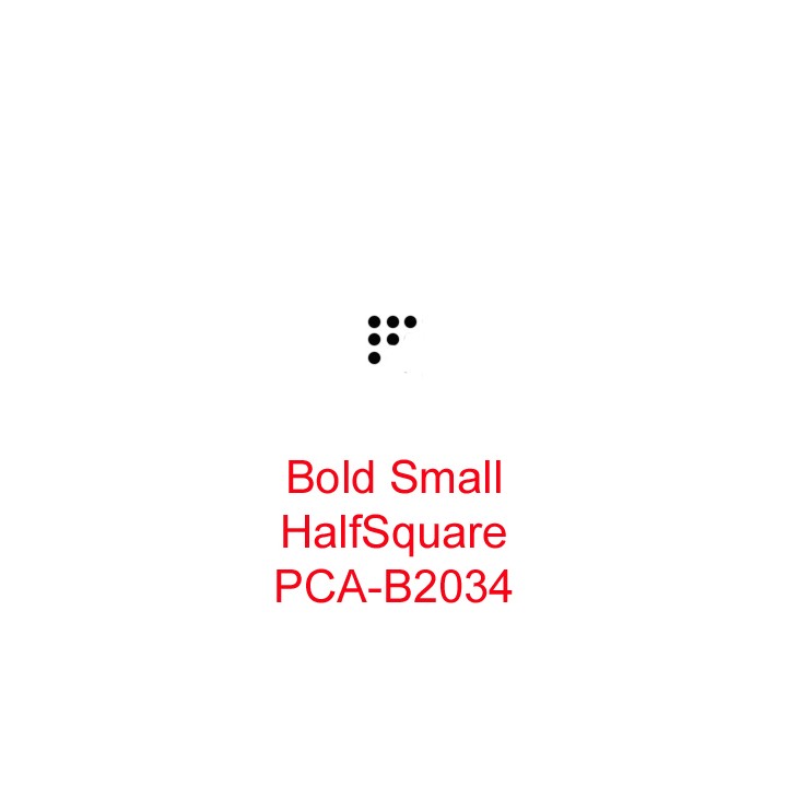 (PCA-B2034)Bold Small Half Square