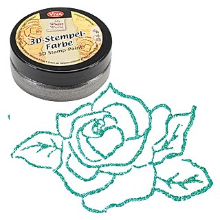(1193.909.36)Viva Decor - 3D Stamp Paint - Turquoise-Metallic