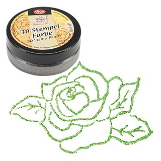 (1193.913.36)Viva Decor - 3D Stamp Paint - Grass Green-Metallic