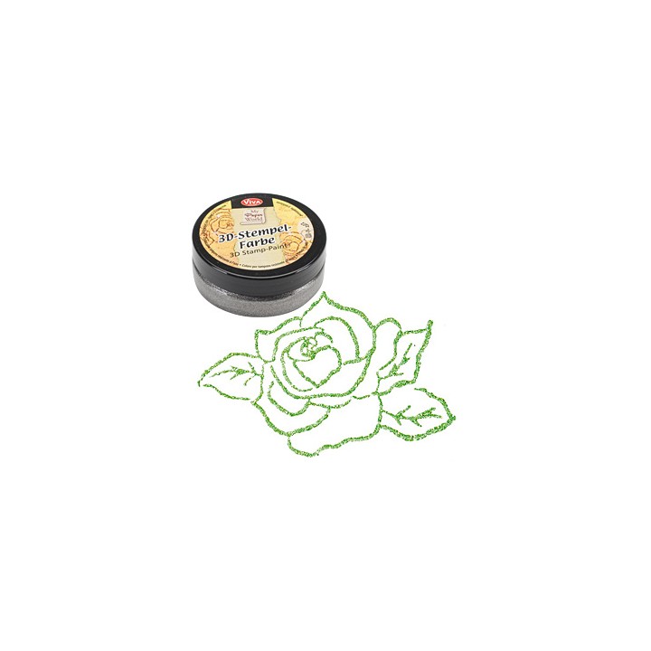 (1193.913.36)Viva Decor - 3D Stamp Paint - Grass Green-Metallic