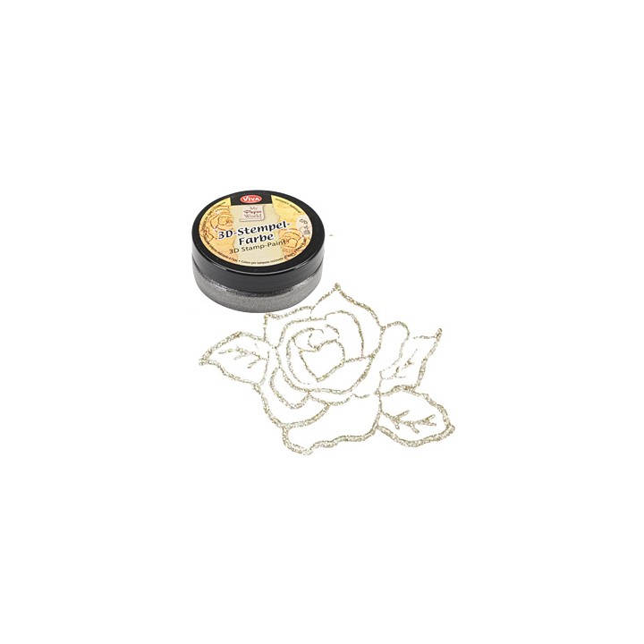 (1193.916.36)Viva Decor - 3D Stamp Paint - Silver-Gold-Metallic