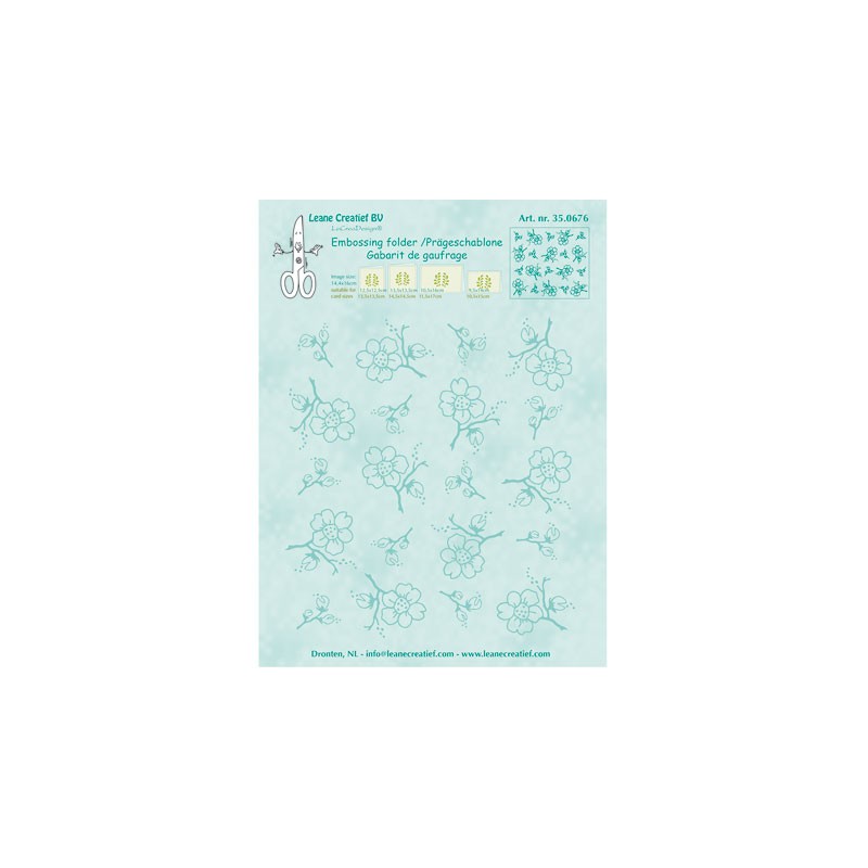 (35.0676)Embossing folder Blossom