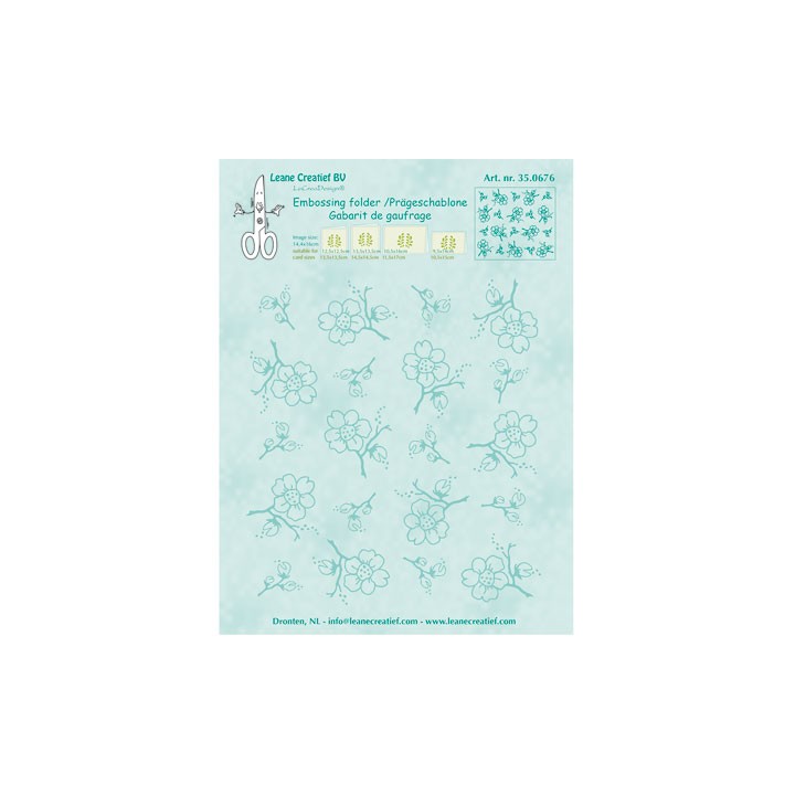 (35.0676)Embossing folder Blossom