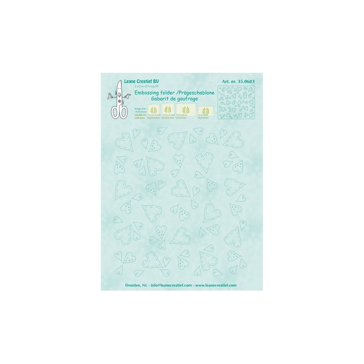 (35.0683)Embossing folder Hearts