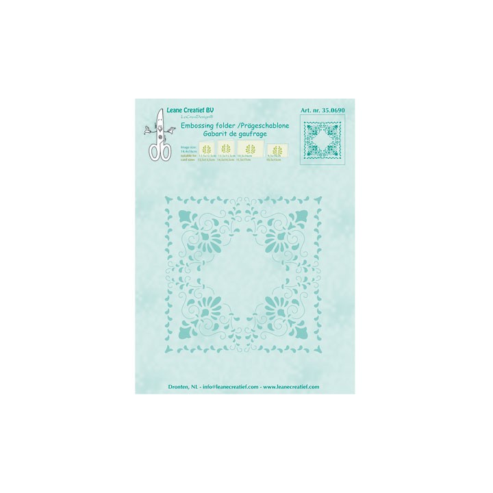 (35.0690)Embossing folder Curlicue