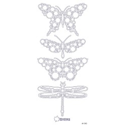 (AUPO1008)Aurelie Peel-Off's The Original Butterflies Collection