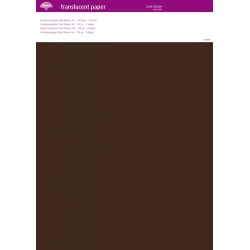 (63003)Translucent Paper Dark Brown A4 150 gsm 5 Sheets