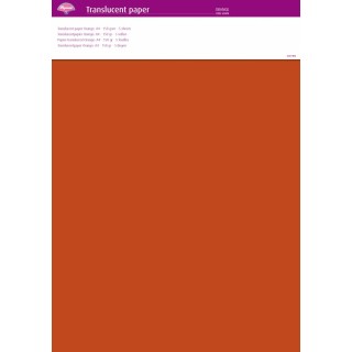 (63008)Translucent Paper Orange A4 150 gsm 5 Sheets