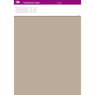 (63021)Translucent Paper Pastel Beige A4 150 gsm 5 Sheets