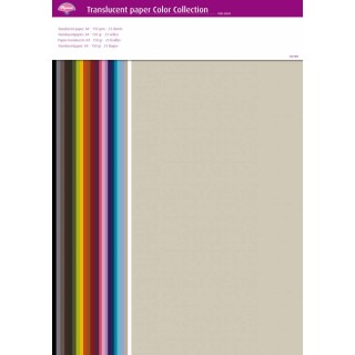 (63024)Translucent Paper Color Collection A4 150 gsm 23 Sheets
