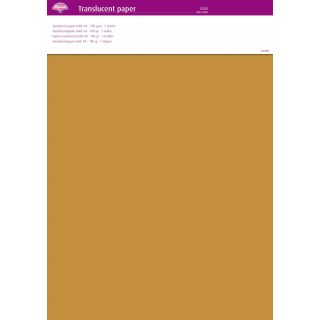 (64003)Translucent Paper Gold A4 100 gsm 5 Sheets